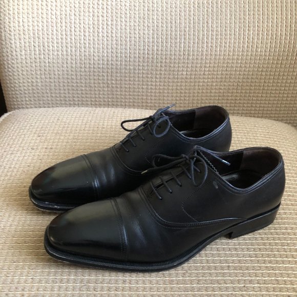 GUCCI Men\'s Black Leather Oxfords . main image 10